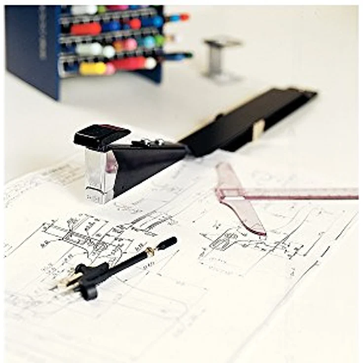 Rapid 10290517 Langarmheftgerät, Heftgerät für bis zu 40 Blatt, einstellbarer Papieranschlag bis 300 mm, Vollmetall, schwarz – Bild 3