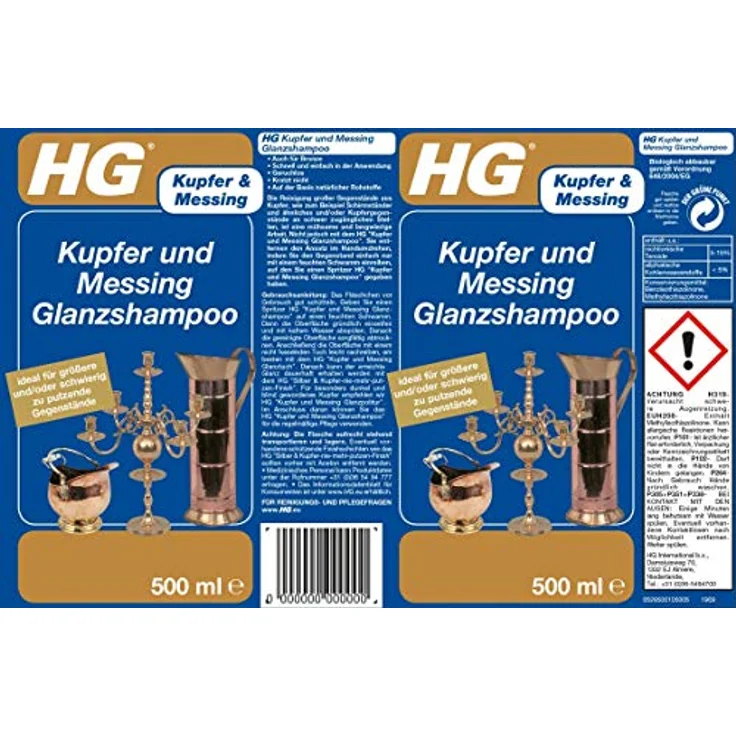 HG Kupfer und Messing Glanz Shampoo 500 ml – Bild 5
