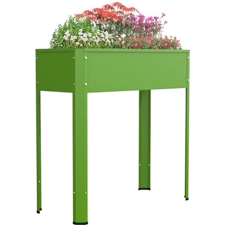 Urban Hochbeet Balora L, Metall Hochbeet Pflanzkasten 80x35 cm, wetterfest und stabil – Bild 1