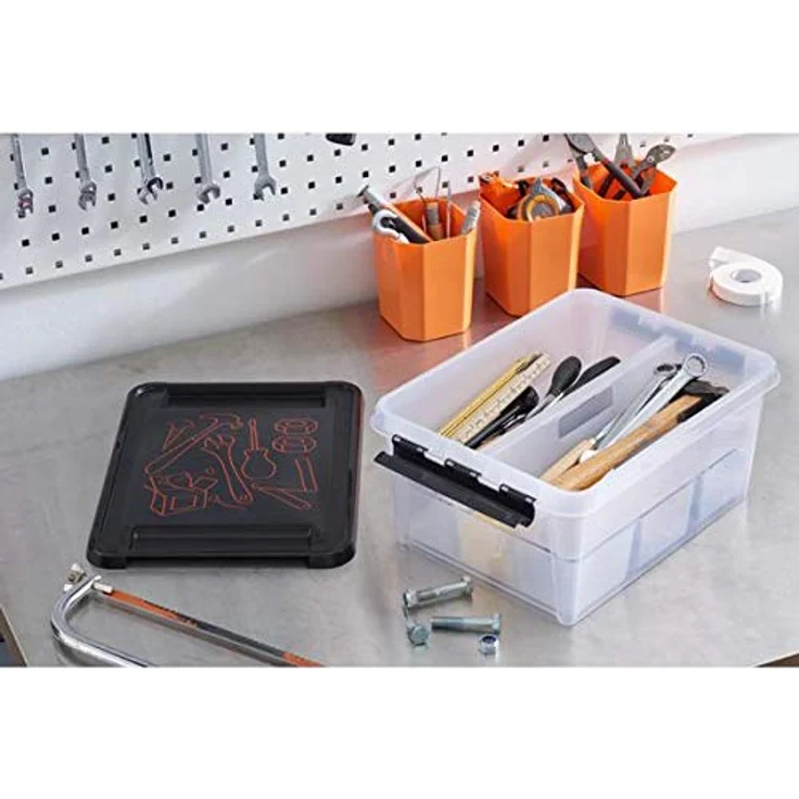 Orthex Einsatz zu Clipbox Smart Store 15, tief, orange 3523513, eine grösse – Bild 3