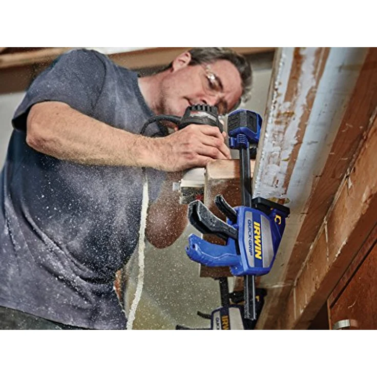 Irwin 10505942 XP Einhand-Zwinge 150 mm, extrem Haltekraft 250 kg, Spreizfunktion – Bild 10