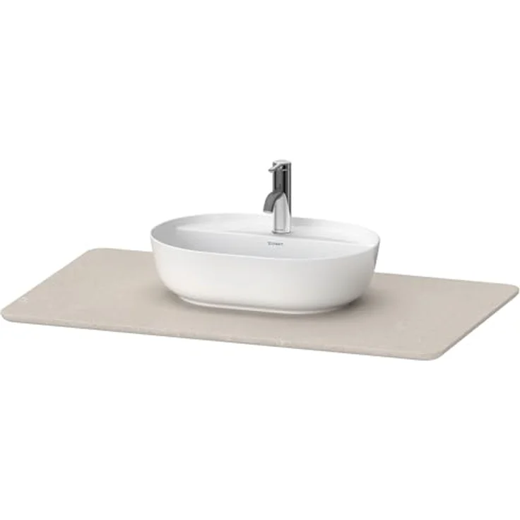 Duravit Luv Quarzsteinkonsole LU9469, 988mm Breite, unempfindlich gegen Feuchtigkeit, Farbe: Sand Struktur – Bild 2