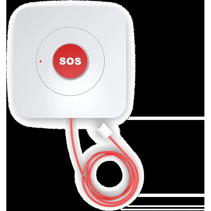 Safe2Home® SOS Button mit Wandhalterung - SOS Knopf für Funk Alarmanlage SP110 / SP210 / OTTO - GSM WLAN Alarmsystem