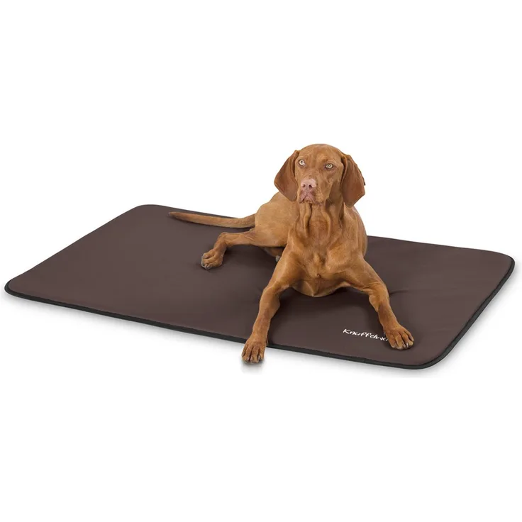 Knuffelwuff Leder Hundematte Cheyenne Braun XXL