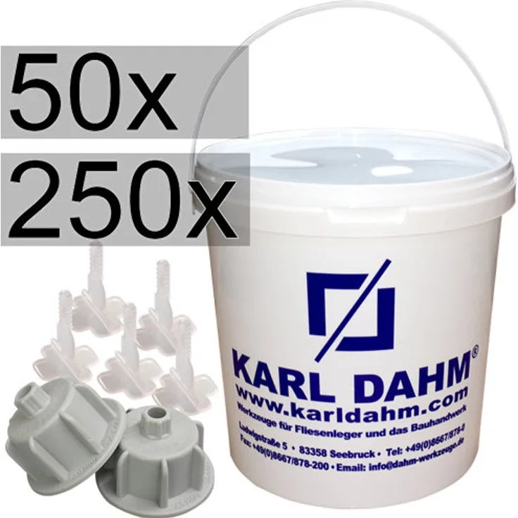 Karl Dahm Basis Set Nivelliersystem transparent 2 mm, Art.-Nr. 12546
