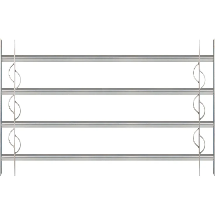 Alberts Fenstergitter Secorino Style | Ausziehbar für Fenster außen | Einbruchschutz Gitter | galvanisch blau verzinkt | 600 x 1000-1500 mm 
(563660) – Bild 7
