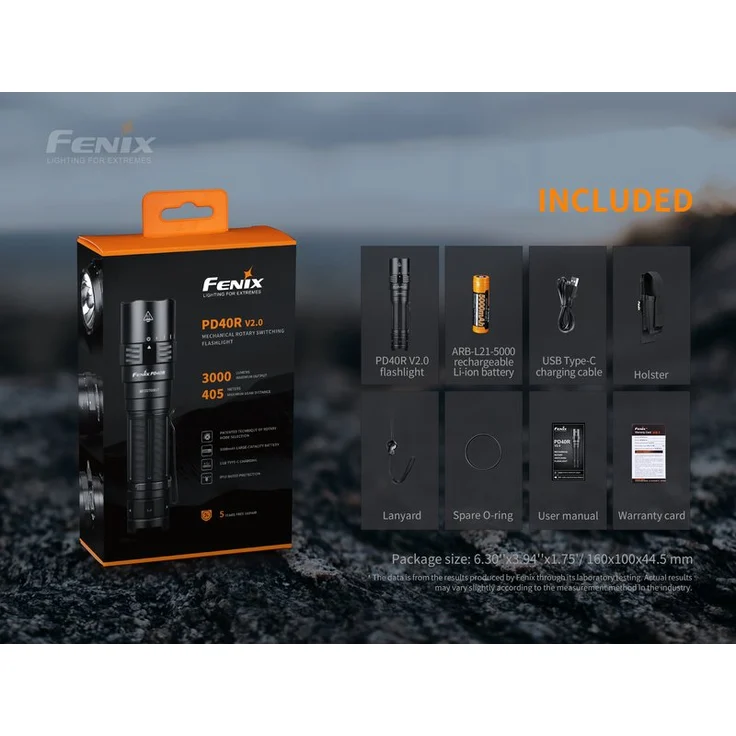 Fenix PD40R V2.0 Taschenlampe LED wiederaufladbar 3000 Lumen - Preisvergleich – Bild 3