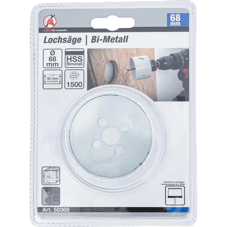 BGS Diy Lochsäge | Ø 68 mm | Tiefe 40 mm – Bild 5