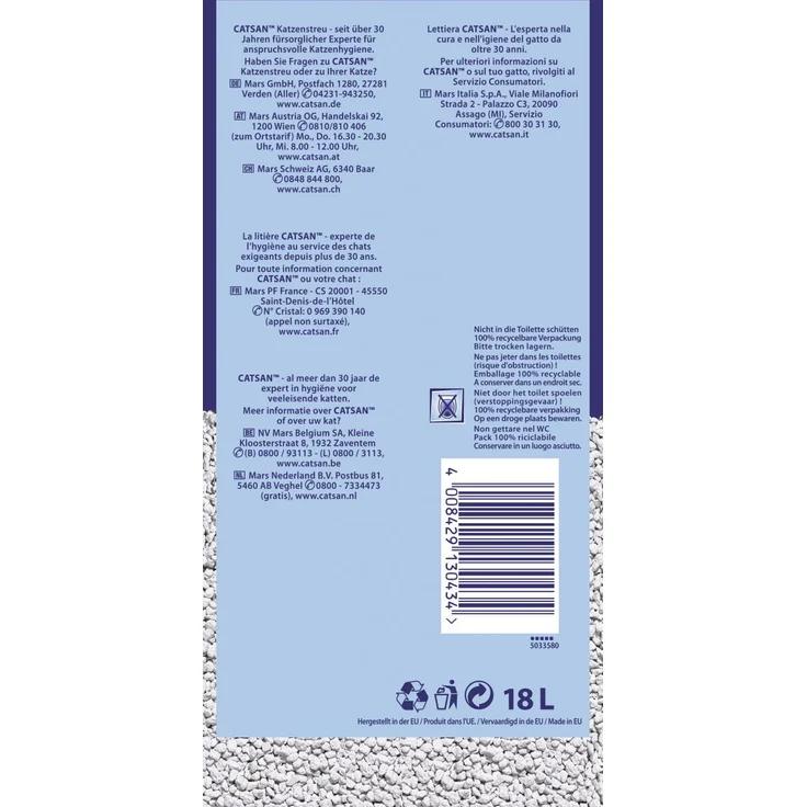 Catsan Hygiene Plus Katzenstreu 18 L – Bild 3