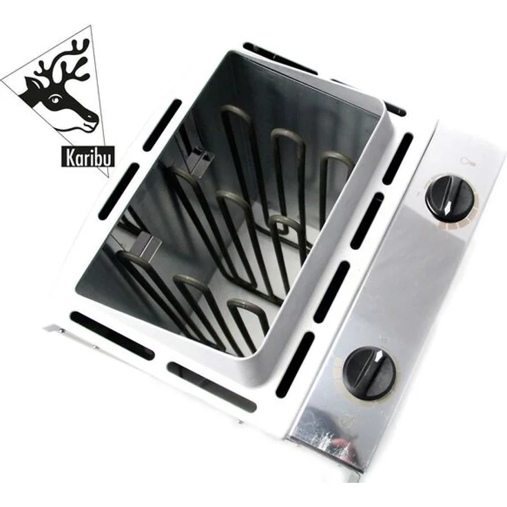 Karibu Saunaofen 9 kW mit integrierter Steuerung Edelstahl v2 – Bild 3