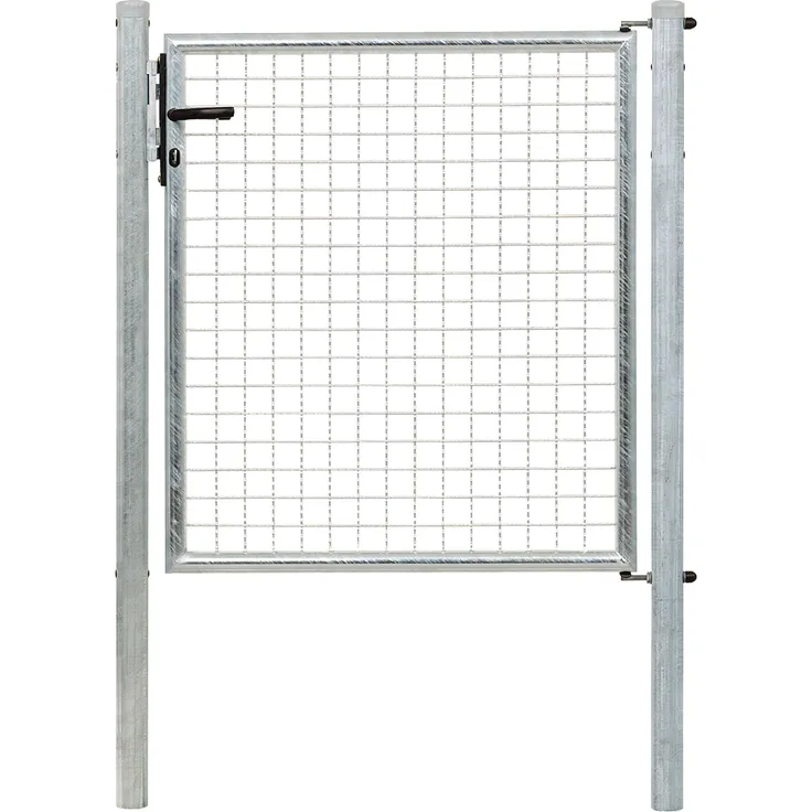Alberts Wellengitter-Einzeltor mit Zubehör | feuerverzinkt | Breite 100 cm | Höhe 100 cm 
(600143)