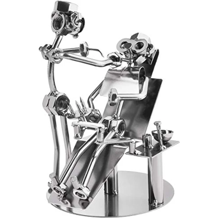 Schraubenmännchen Zahnarzt - Metallfigur Handarbeit - Eisenfigur Metallmännchen – Bild 2