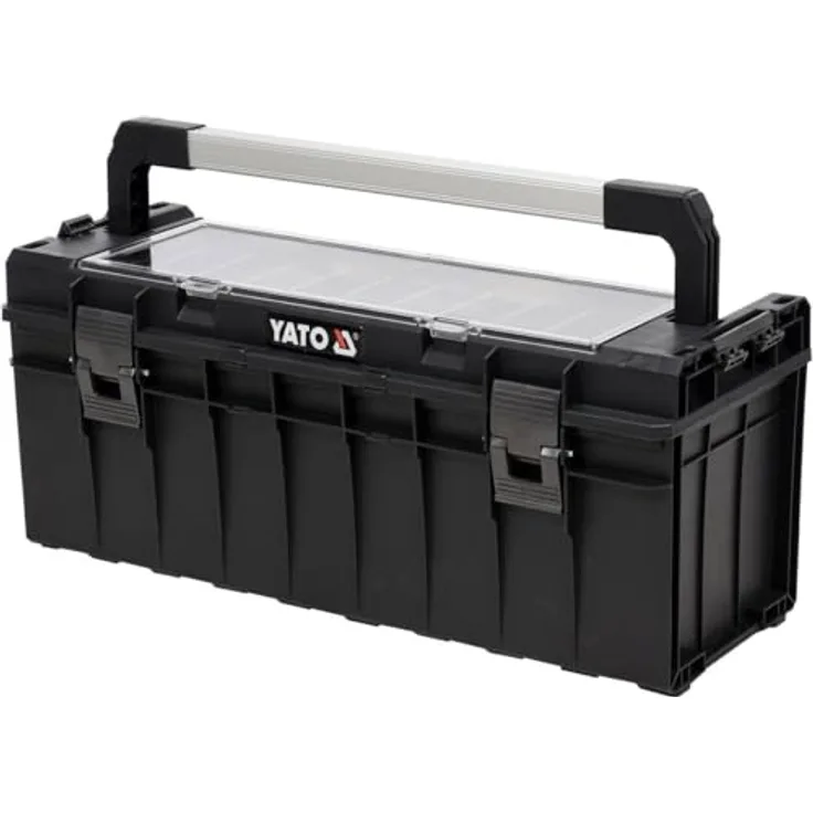 TRIZERATOP Werkzeugkoffer, 650x270x272mm, 9 herausnehmbare Fächer, abschließbar, wasser- und staubdicht