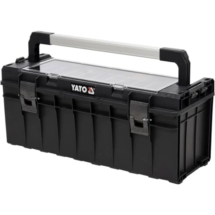 TRIZERATOP Werkzeugkoffer, 650x270x272mm, 9 herausnehmbare Fächer, abschließbar, wasser- und staubdicht – Bild 1