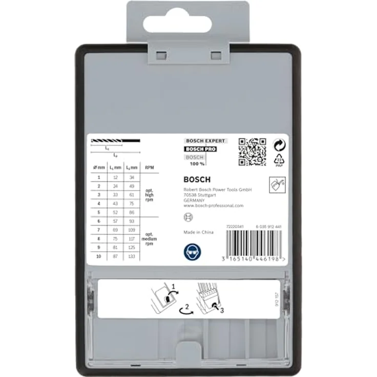 Bosch Professional 10tlg. Metallbohrer-Set HSS-G Robust Line (für Metall, geschliffen, Zubehör Bohrschrauber) – Bild 4