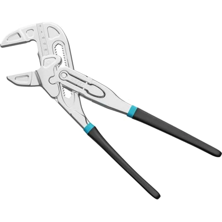 HAZET Zange, Zangenschlüssel 762-18 (schwarz/blau, 180mm, Schnellverstellung Tipp-/Step) – Bild 2