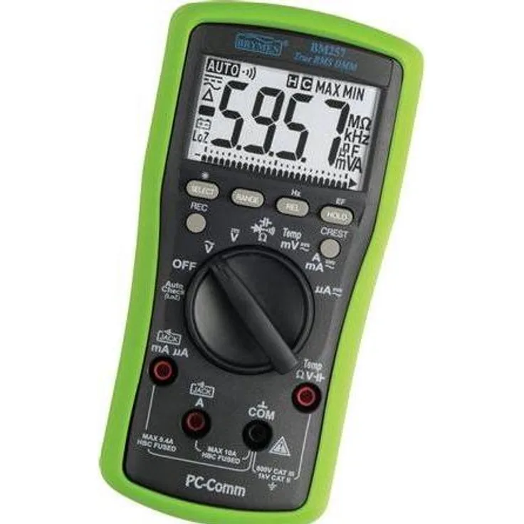 Elma Instruments BM257 Multimeter, Sand RMS, IEC 61010-1, CAT III 600V