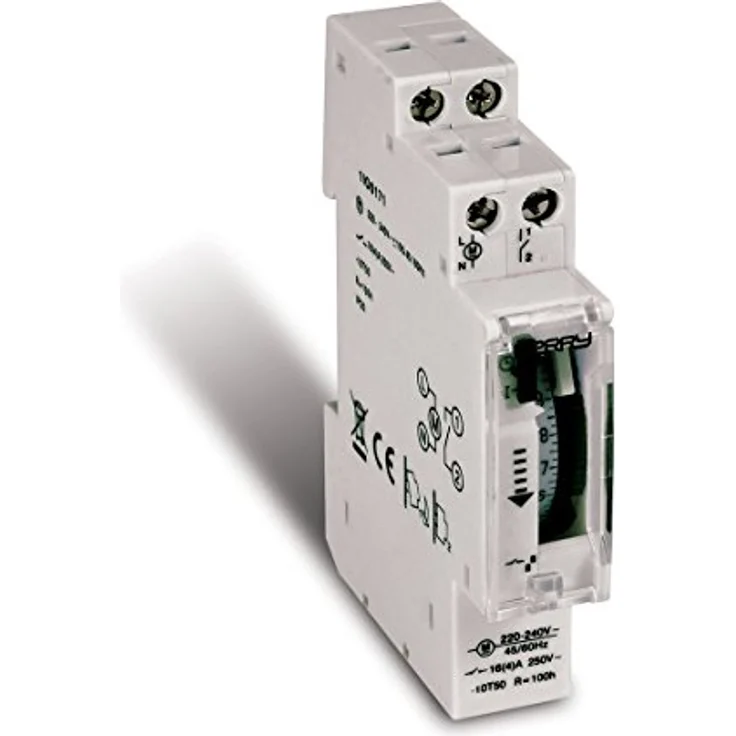 Wallair 1IO0171, analoge Zeitschaltuhr mit Tagesprogramm, 3500 W, IP20, Gangreserve 100 Stunden – Bild 1