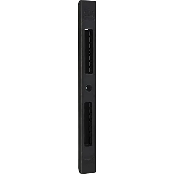 KABA Schließblech verstellbar SB/VAR.7, zum Einfräsen, Radius 3,5 mm, Zamak schwarz matt – Bild 1