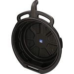 BRILLIANT TOOLS BT716002 Öl-Auffangwanne, 16L mit 3 Tragegriffen und Ausguss, ideal für beengte Platzverhältnisse im Automobil- und Motorradbereich