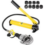 Mophorn 6T Manuelle Hydraulische Zange Handpresswerkzeug Set Hydraulisches Presswerkzeug für V/TH-Rohr (V-förmig 12-28mm / TH-förmig 16-32mm)