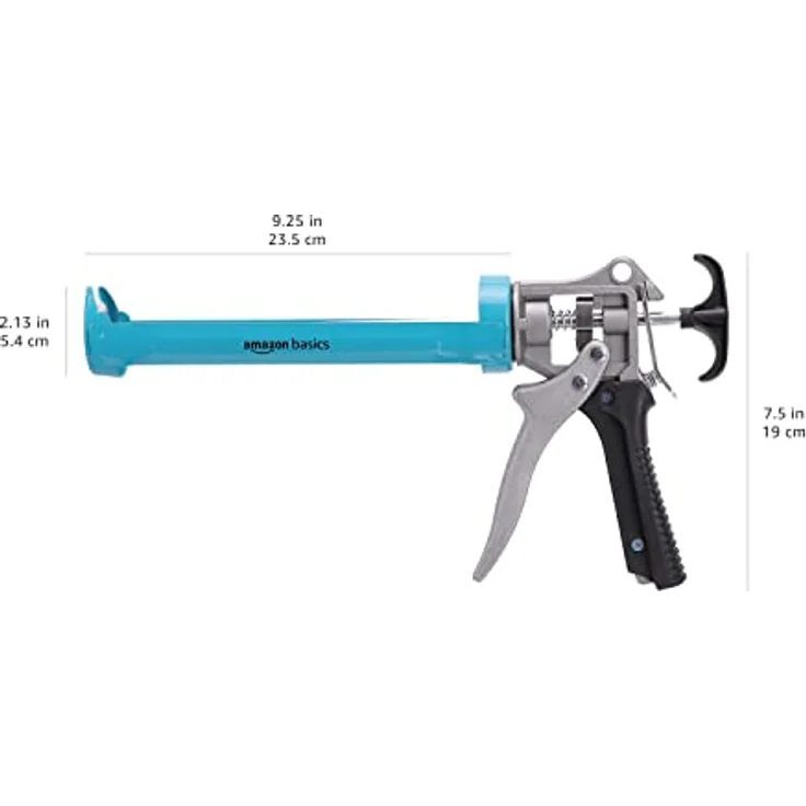 AmazonBasics Robuste Kartuschenpistole, 310 ml, Kraftübersetzungsverhältnis von 12:1, Aluminium-Griff mit Kunststoffstützgriff - Preisvergleich – Bild 6