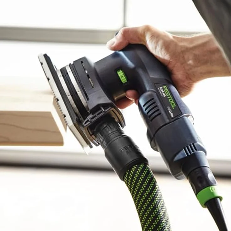 Festool Akku-Rutscher RTSC 400 3,0 I-Set, kabelloser Exzenterschleifer mit 18 V bürstenlosem Motor und 3,0 Ah Akku, ergonomisch und leicht – Bild 4