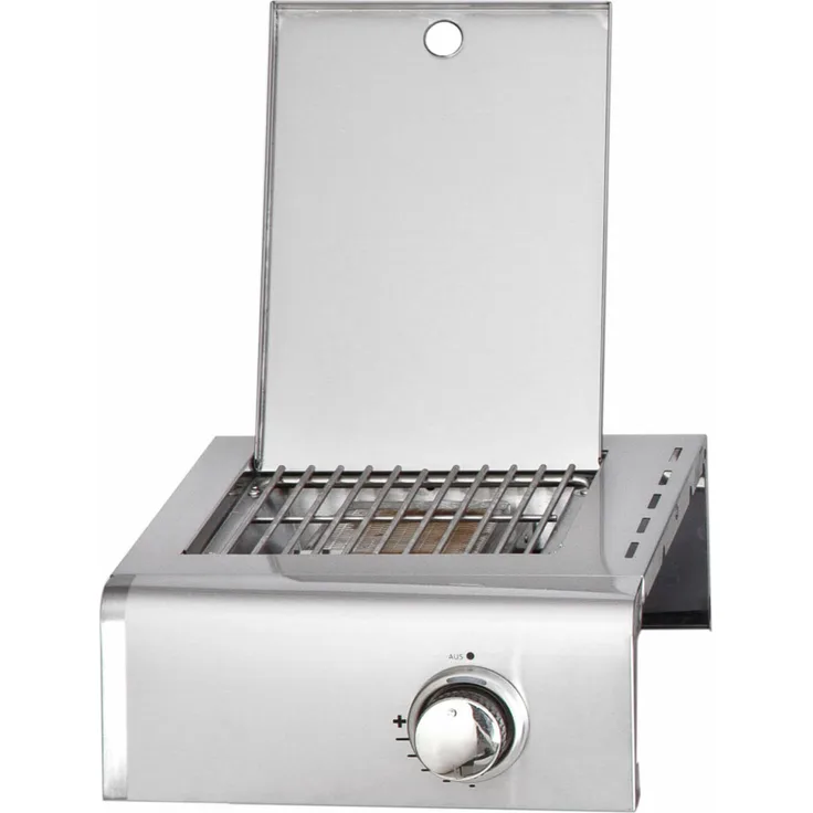 All Grill ALLGRILL Steakzone Keramikbrenner für Gasgrill Modular CHEF S/M/L/XL (800) Steakzone links für CHEF L und XL (800-L), Keramikbrenner bis 750 Grad, passend für Allgrill Modular CHEF S/M/L/XL, separat regelbar, in Rot