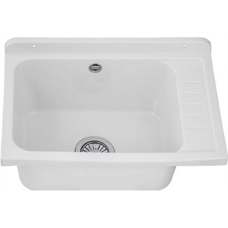 QLS Küchenspüle SELVA, Kunststoff-Spülbecken, 58x38 cm, für Garten Garage Werkstatt & mehr – Bild 1