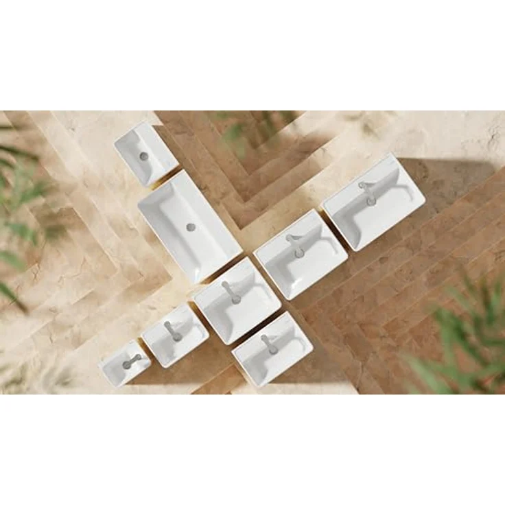 hansgrohe Xanuia Q Waschtisch, wandhängend, ohne Hahnloch, mit Überlauf, 600x480mm, SmartClean, weiß, 61149450 – Bild 3