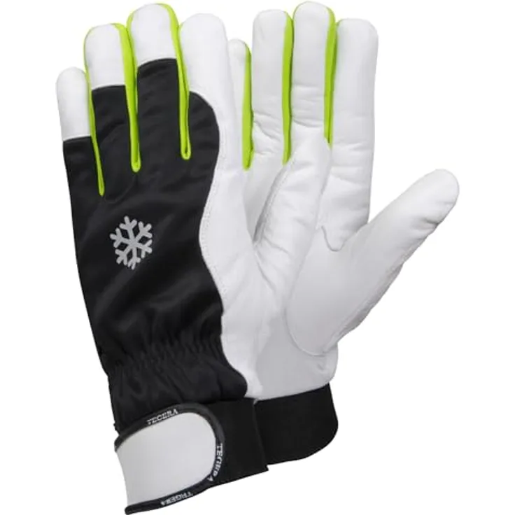 Ejendals Lederhandschuh Tegera 335, Größe 11, 1 Stück, schwarz / weiß / grün, 335-11