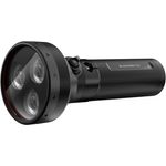 Ledlenser P18R, Hochleistungs-Taschenlampe mit 3200 lm, 196 mm, schwarz, USB-C-Ladeport, IP68, bis 45 h Leuchtdauer