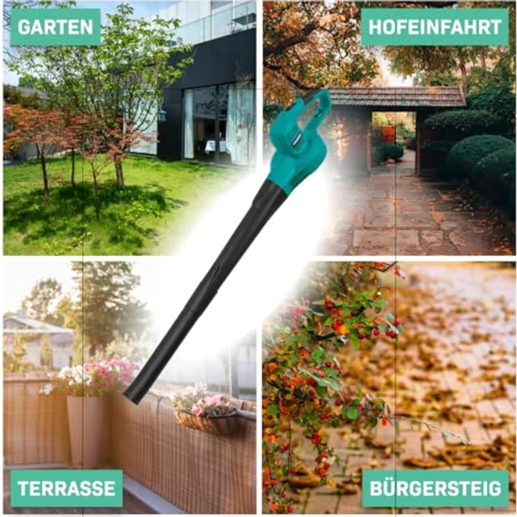 VONROC Laubbläser 650W, leistungsstarker Laubbläser mit zwei Geschwindigkeitsstufen bis 190 km/h, ergonomisches Design – Bild 4