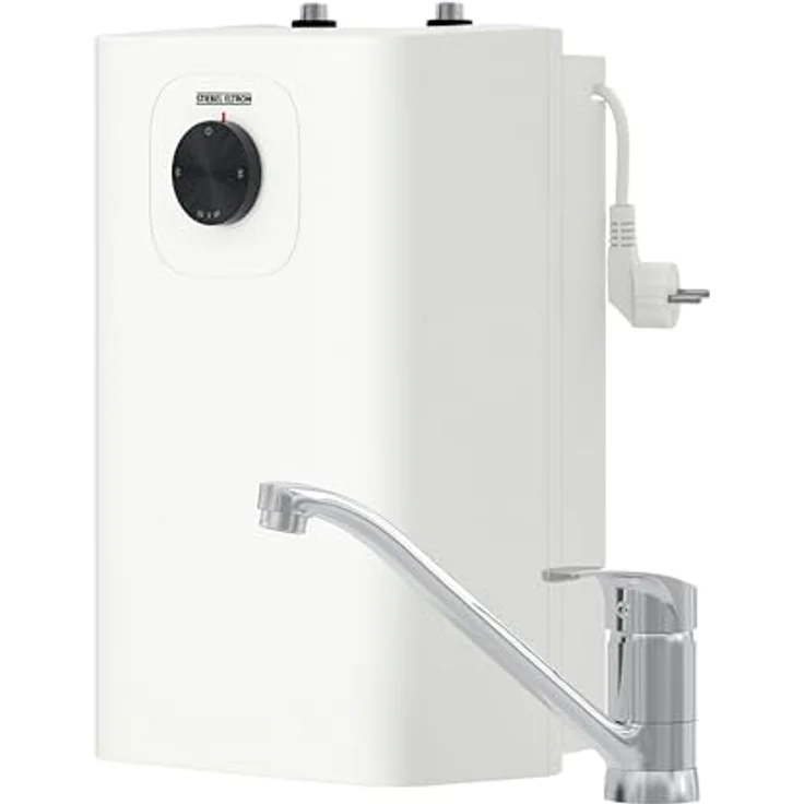 STIEBEL ELTRON SNU 5 Plus, Untertischboiler 5 Liter Niederdruck mit Wasserhahn MAE-K, antitropf-, thermostop-Funktion, 230V, 2 kW, Made in Germany – Bild 1