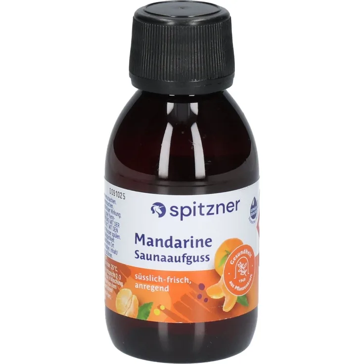 Spitzner Saunaaufguss Mandarine, 125 ml Konzentrat mit fruchtig-süßem Duft zur stimmungsaufhellenden Wirkung