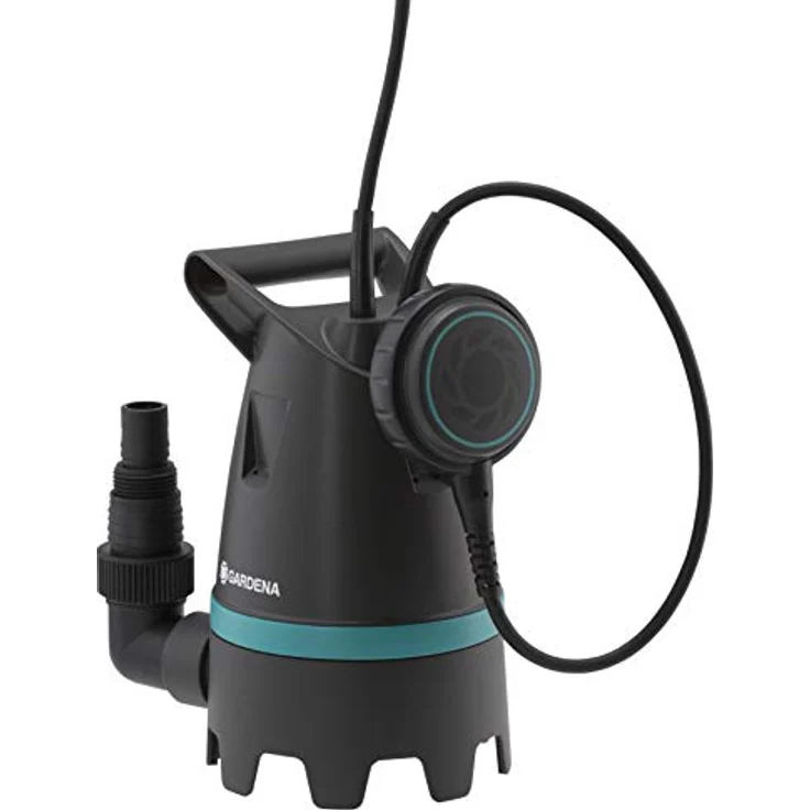 Gardena Schmutzwasser-Tauchpumpe 10.500 Basic: Elektrische Tauchpumpe mit Fördermenge 10.500 l/hEinstellbarer Schwimmerschalter mit Dauerlauffunktion (9008-47) – Bild 1