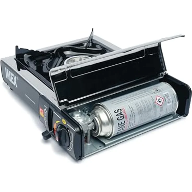 Tragbarer Gaskocher 2,2 kW, Kartuschen-Gaskocher, Campingkocher inkl. Tragekoffer – Bild 6