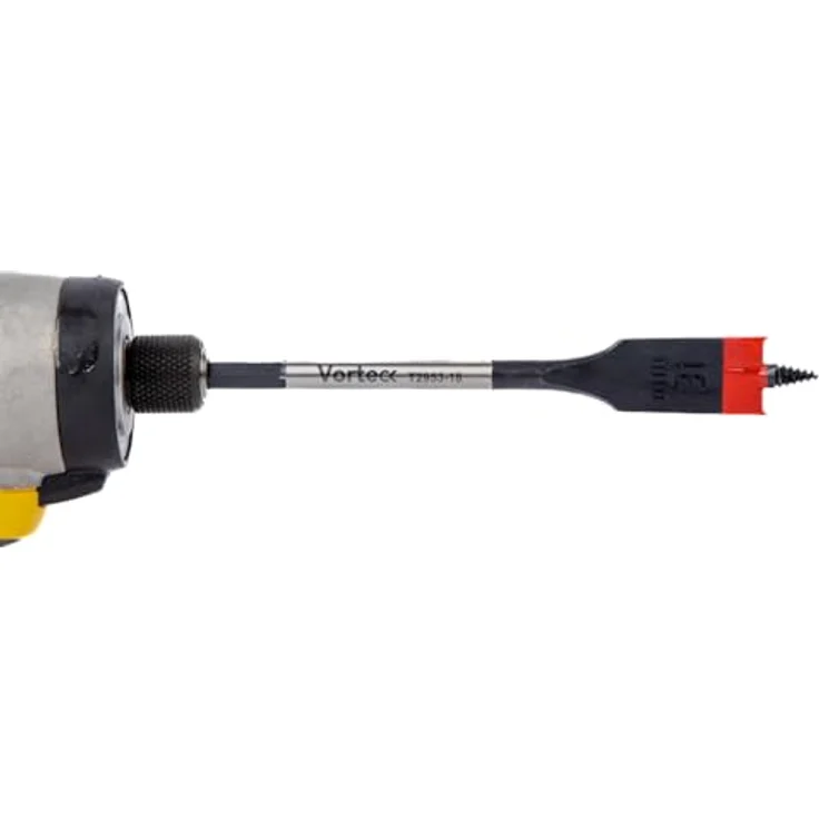 C.K Tools Vorteck Flachfräsbohrer 18 mm x 152 mm, Selbstziehende Gewindespitze, 1/4 Zoll Hex Quick Lock Schaft, für Holz und Kunststoff, Carbonstahl, CK T2953-18 – Bild 4