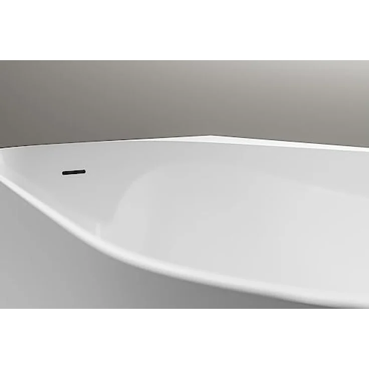 BERNSTEIN Eck-Badewanne Onda Corner 170 x 78 x 58 cm - Standbadewanne aus Sanitäracryl mit Doppelwandiger Konstruktion - Weiß glänzend, Einbau Links – Bild 5
