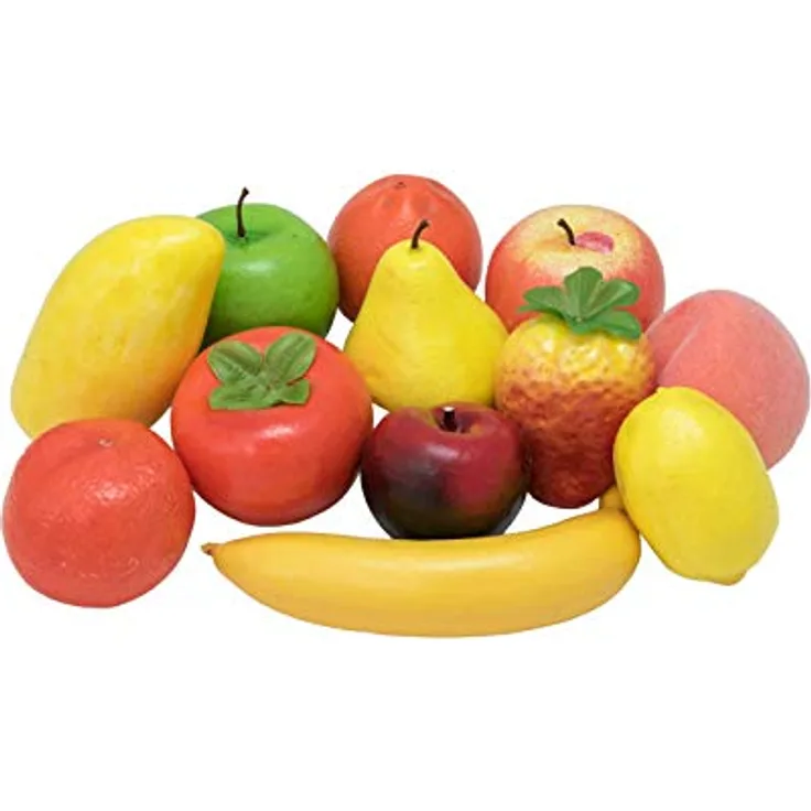 EUROPALMS Kunstpflanze Früchte-Mix im Beutel 12x, Höhe 22 cm, PE Polyethylen