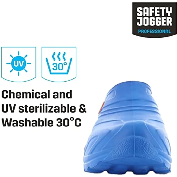 Safety Jogger Oxyva OB Berufsclogs, ESD-zertifiziert, antibakteriell, wasserdicht, electric blue, Größe 45/46 – Bild 4