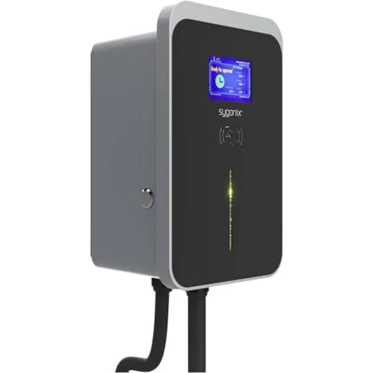Sygonix Elektroauto Ladestation Wallbox Typ 2 Mode 3, 32 A, 22 kW, App, WiFi, RFID, fest verdrahtet, 5 m Kabel – Bild 4