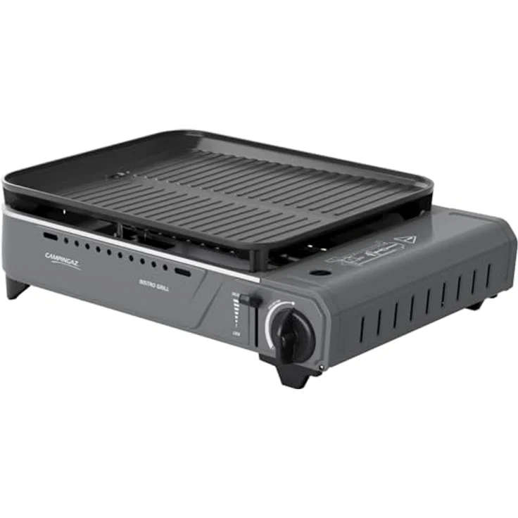 Campingaz Bistro GRILL Campinggrill, Gasgrill mit 6 Minuten Vorheizzeit, antihaftbeschichtete Grillfläche – Bild 4