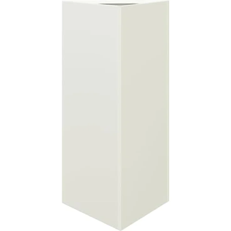 vidaXL Pflanzkübel 2 STK. Weiß Dreieckig 40x34,5x70 cm Stahl, Rostbeständig und Tief für Gesundes Pflanzenwachstum – Bild 5