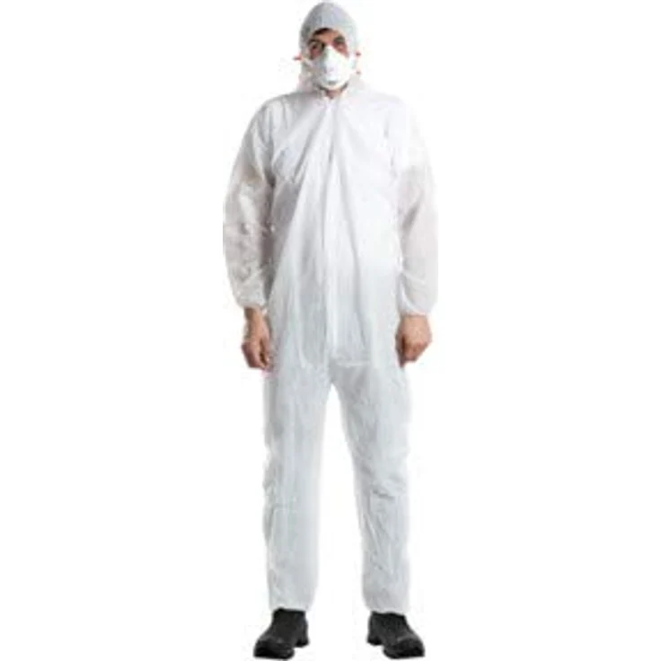 Unbekannt Einweg-PP-Schutzoverall L, Polypropylen Spinnvlies 50g/m²