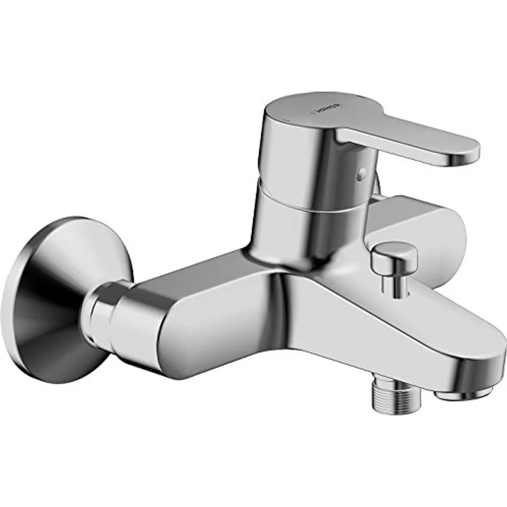 Hansa Primo Einhebelmischer Wannenfüll- und Brausebatterie 4944, Ausladung 155 mm, DN15, Chrom – Bild 1