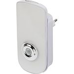 Brennenstuhl LED Sicherheitsleuchte/Nachtlicht mit Infrarot Bewegungsmelder mit SMD LEDs (automatisches Einschalten bei Stromausfall, 50 + 40 lm, inklusive Abnehmbarer Taschenlampe, 3000K)