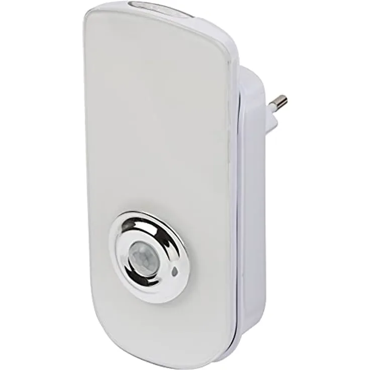 Brennenstuhl LED Sicherheitsleuchte/Nachtlicht mit Infrarot Bewegungsmelder mit SMD LEDs (automatisches Einschalten bei Stromausfall, 50 + 40 lm, inklusive Abnehmbarer Taschenlampe, 3000K)