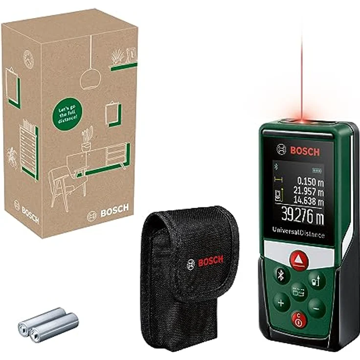 Bosch Home & Garden Digitaler Laser-Entfernungsmesser UniversalDistance 40C, Bluetooth, eCommerce-Karton – Bild 2