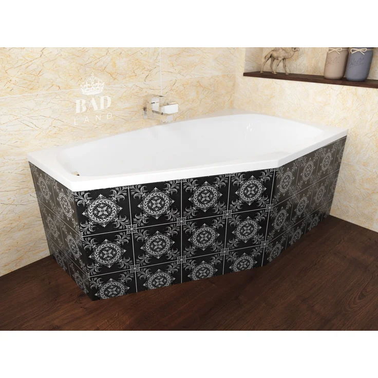KOLMAN Eckbadewanne Marika 140x80, schneeweiß, Acryl, rutschfest, inklusive Ablaufgarnitur & Füße GRATIS